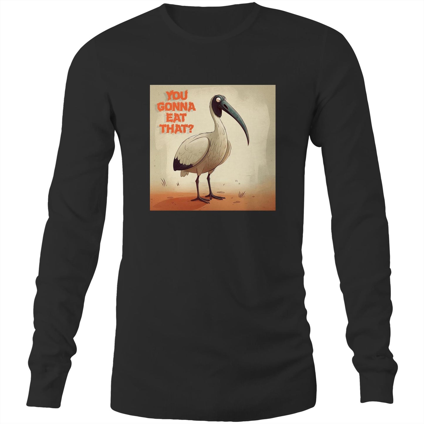 Men's Long Sleeve Bin Chicken - You Gonna Eat That?