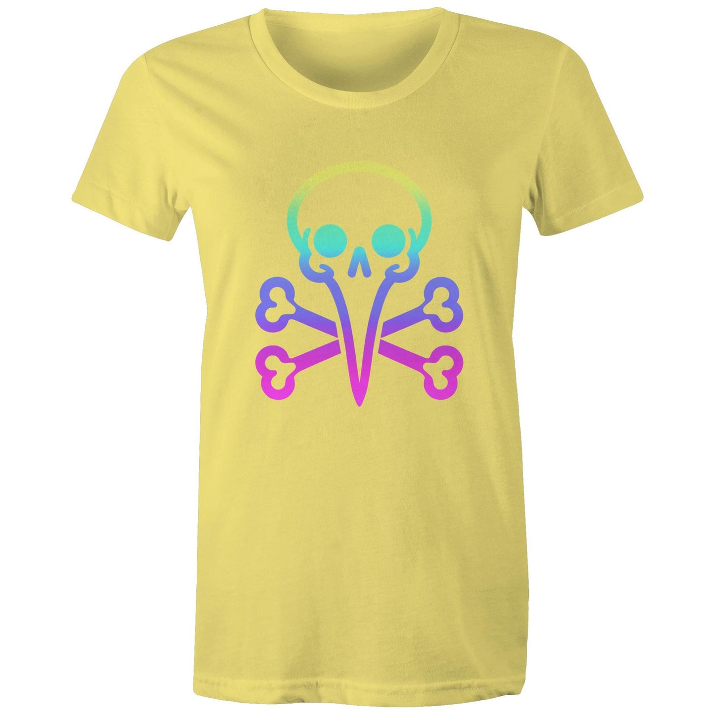 Women's - Bin Chicken - Rainbow Skull Tee