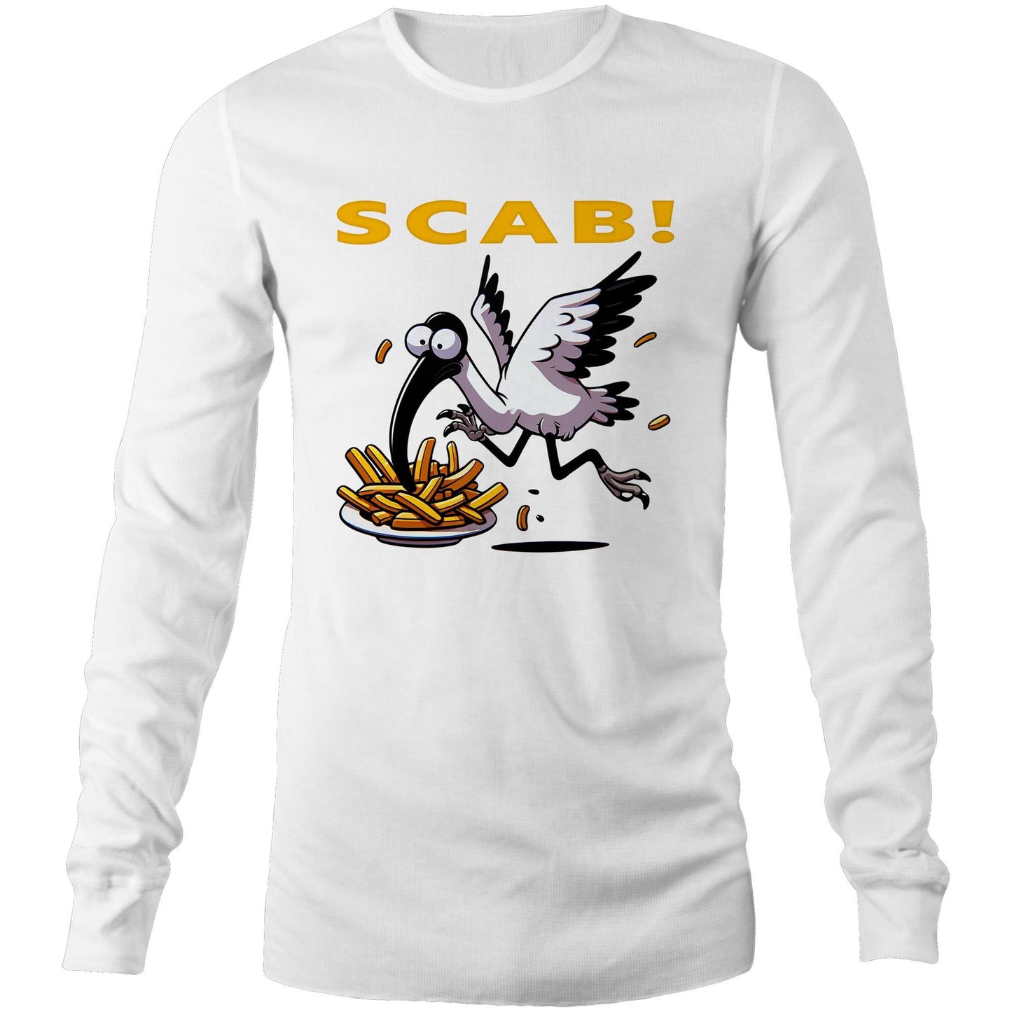 Men's Long Sleeve - Bin Chicken - SCAB! Tee