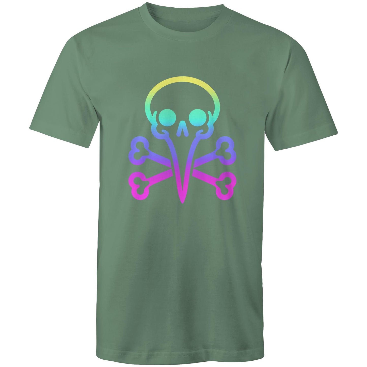 Men's Bin Chicken - Rainbow Skull Tee