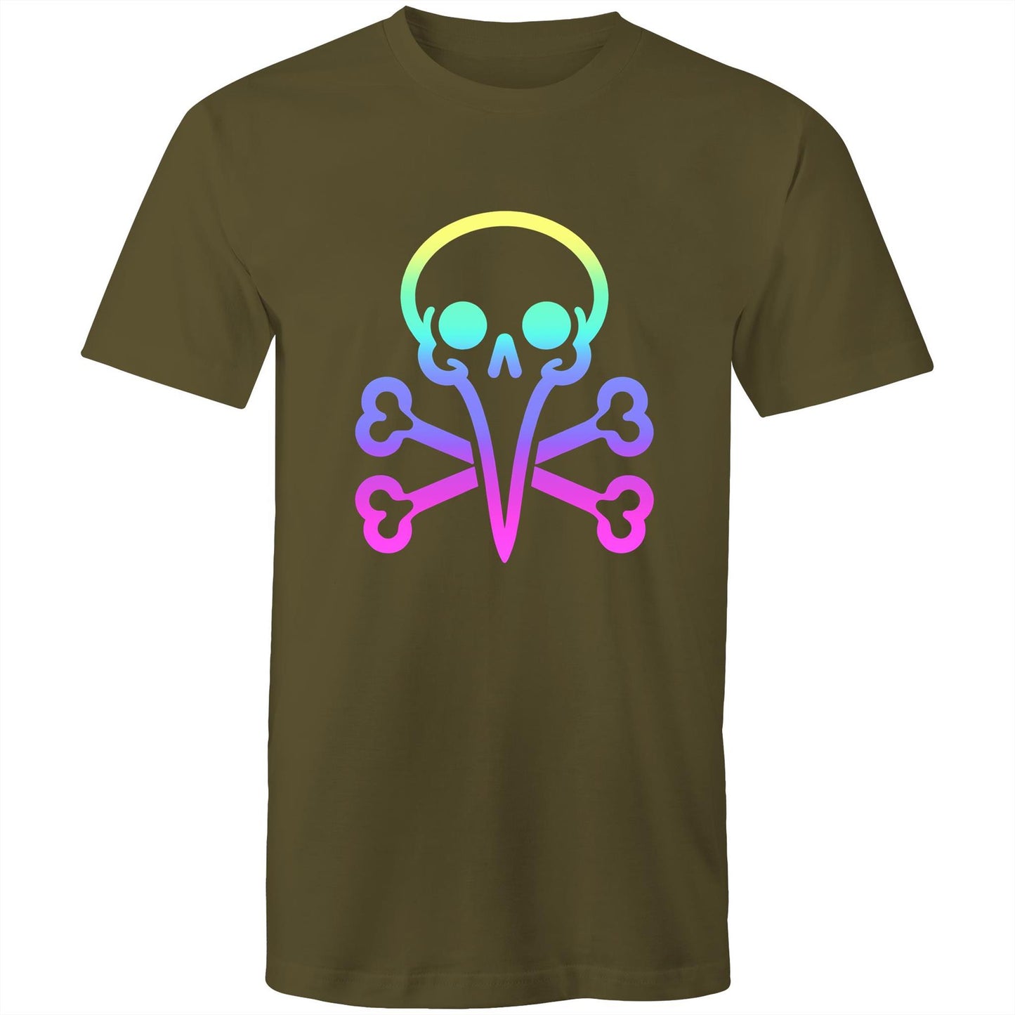 Men's Bin Chicken - Rainbow Skull Tee