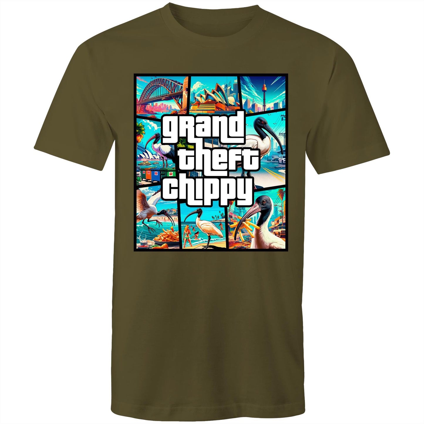 Men's Bin Chicken - Grand Theft Chippy Tee