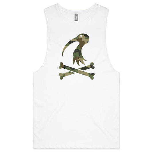 Mens Tank Top Cross Bones Camo