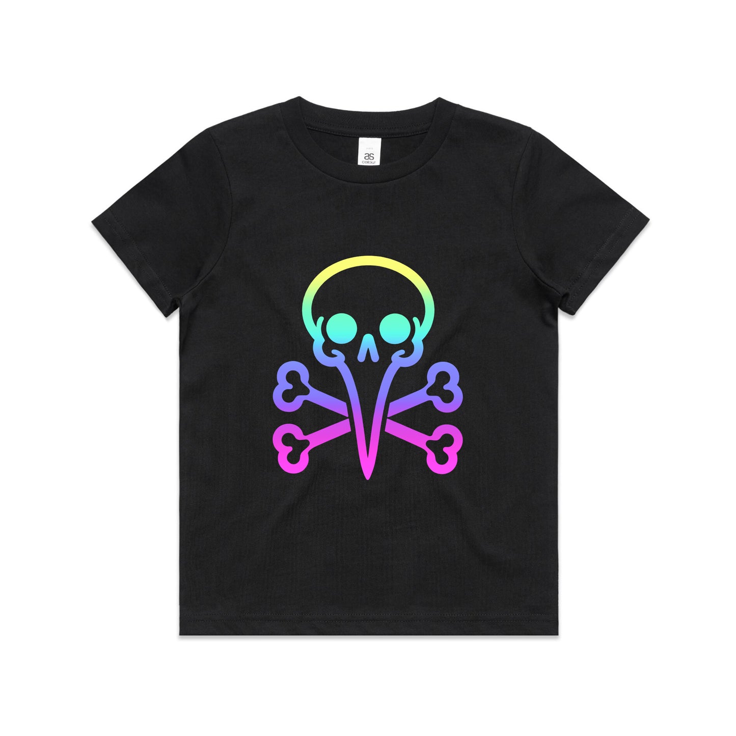 Kids Youth - Rainbow Skull Tee