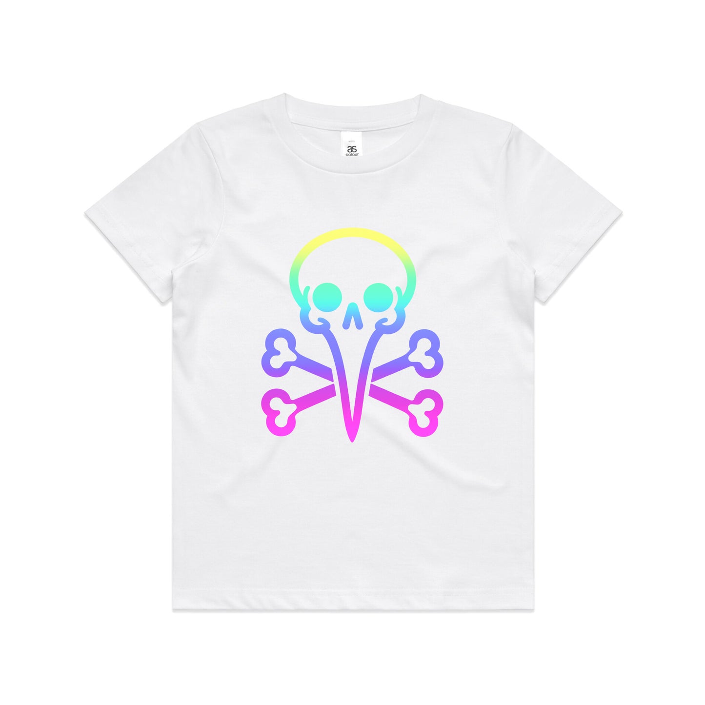 Kids Youth - Rainbow Skull Tee