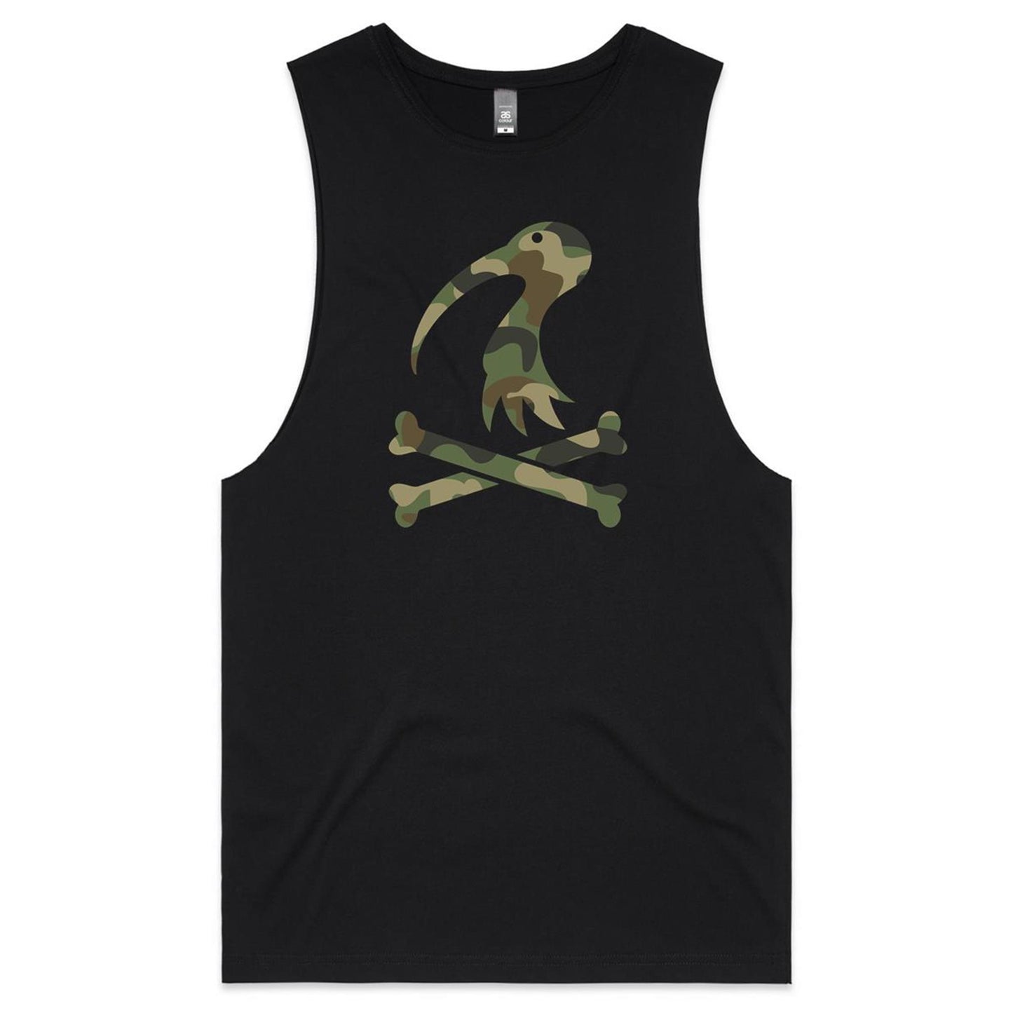 Mens Tank Top Cross Bones Camo