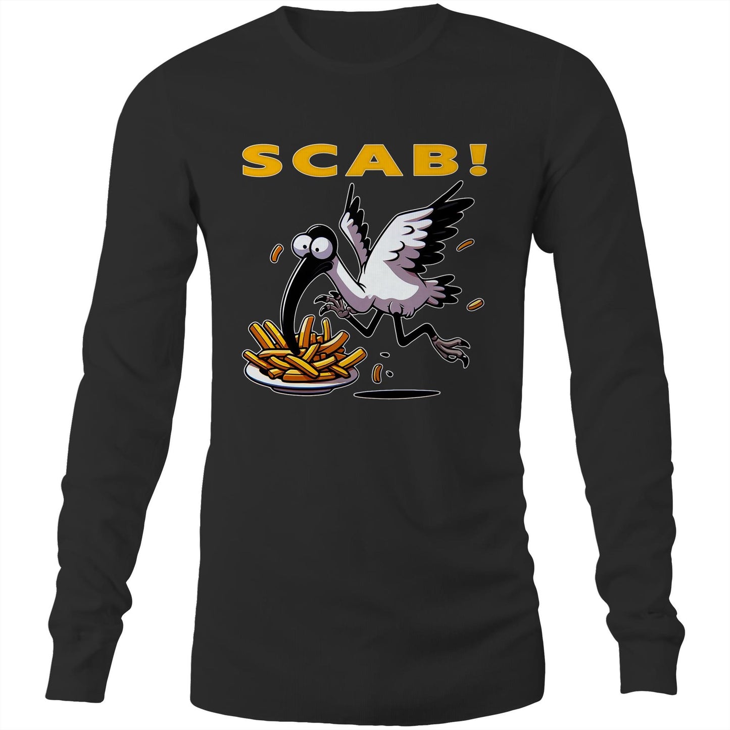 Men's Long Sleeve - Bin Chicken - SCAB! Tee