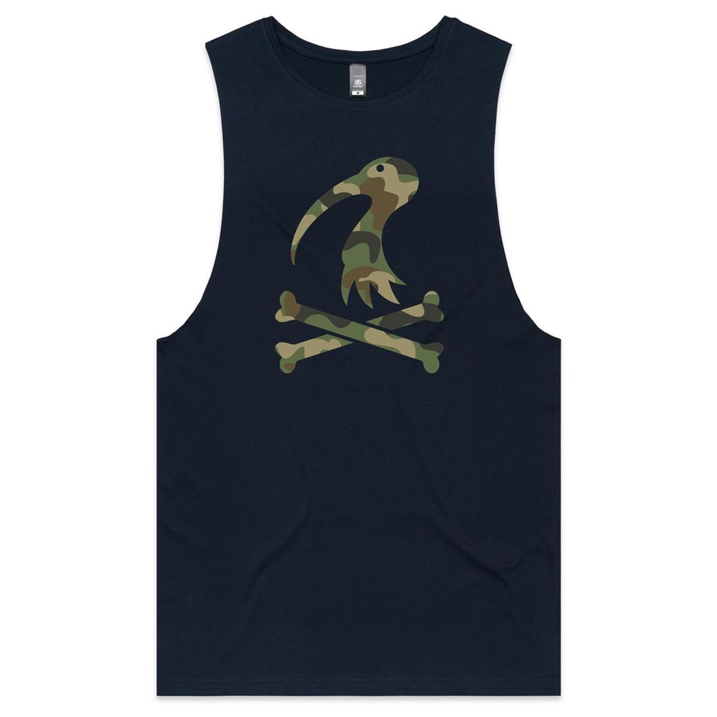 Mens Tank Top Cross Bones Camo