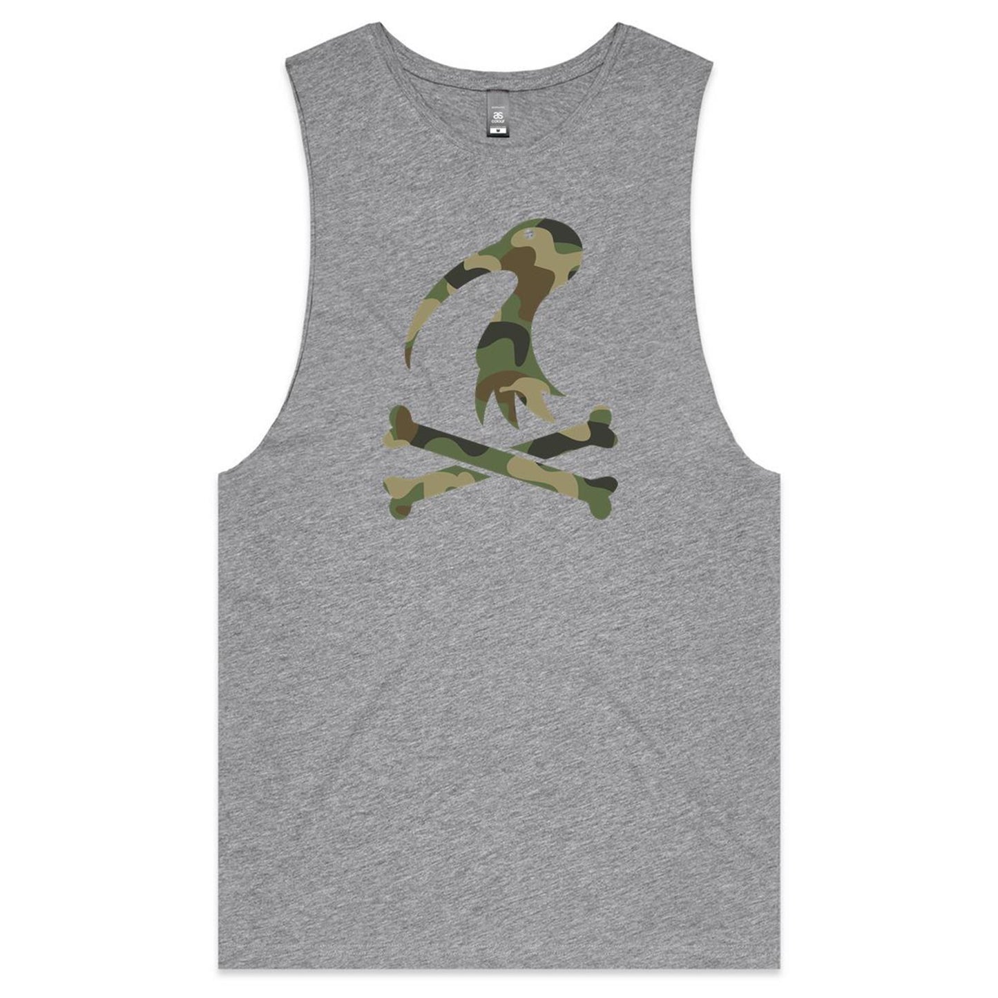 Mens Tank Top Cross Bones Camo