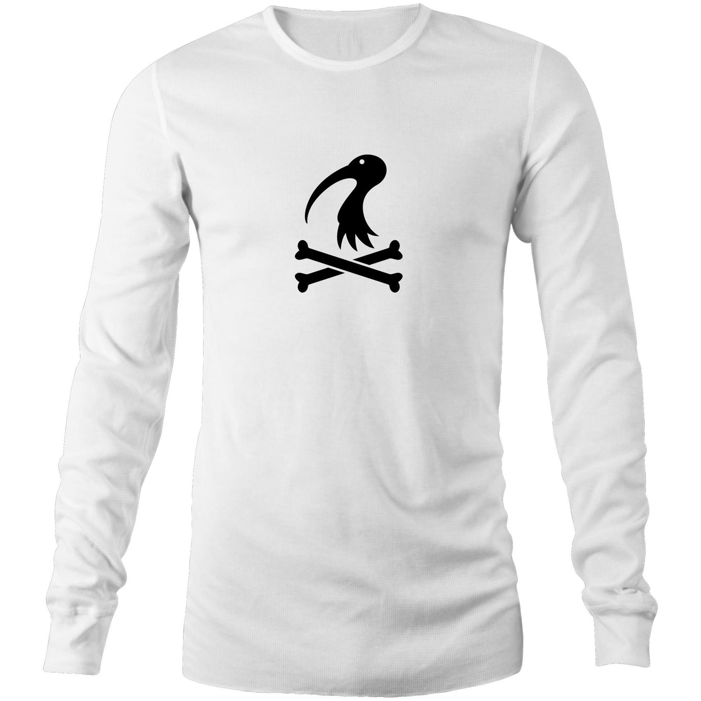 Men's Long Sleeve - Bin Chicken Cross Bones Tee