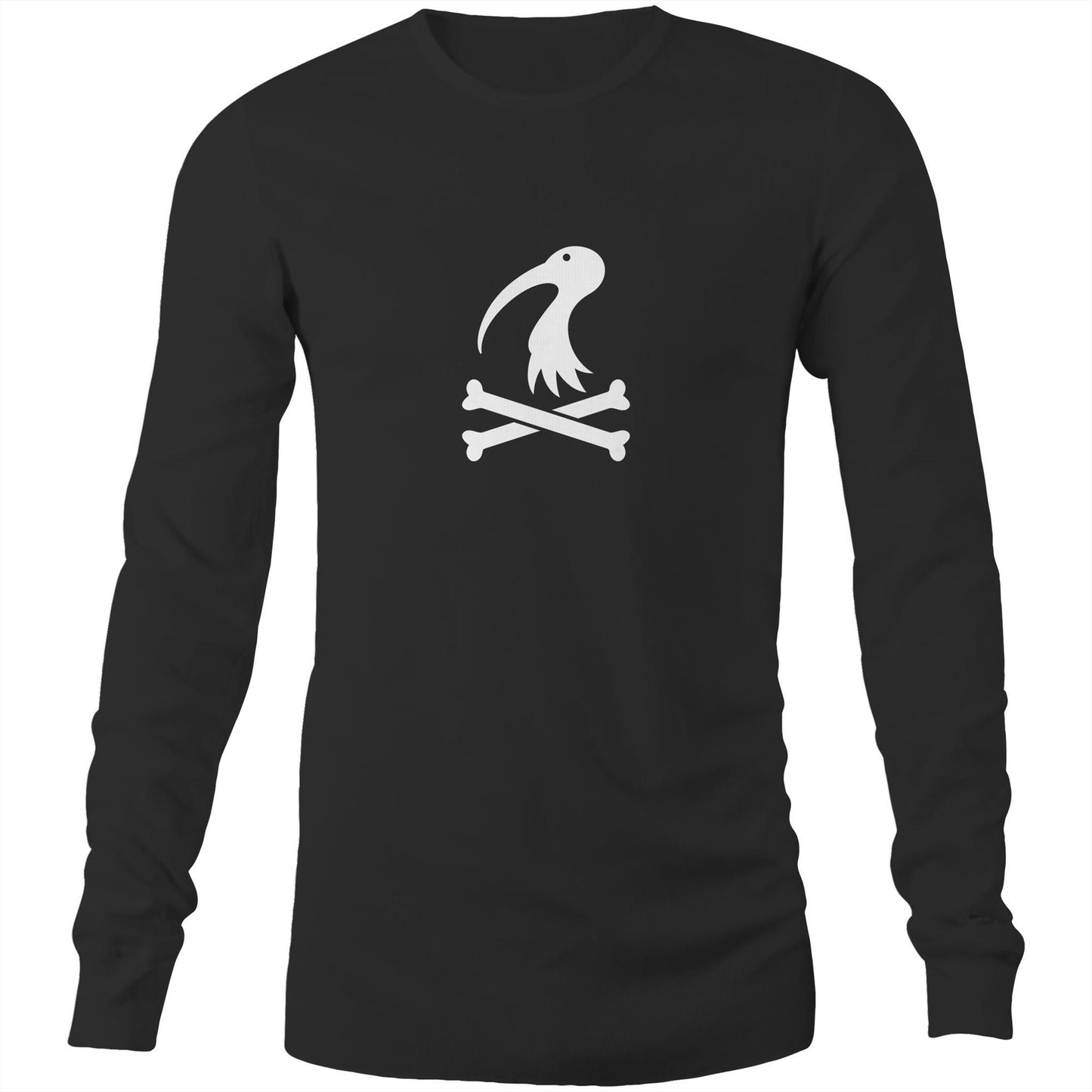 Men's Long Sleeve - Bin Chicken Cross Bones Tee