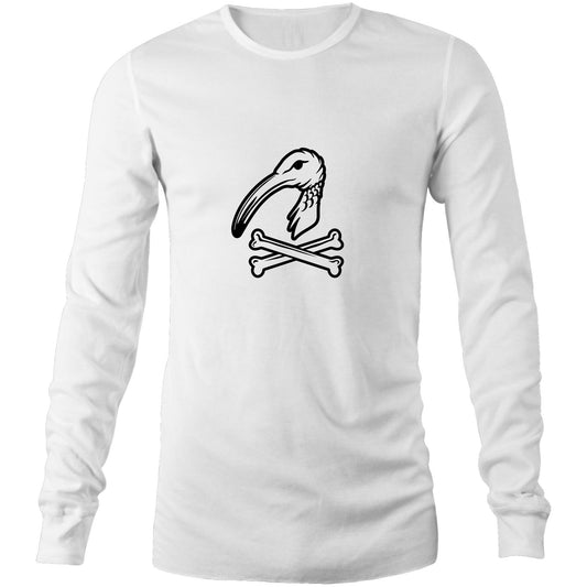 Men's Long Sleeve Bin Chicken Jolly Roger Tee